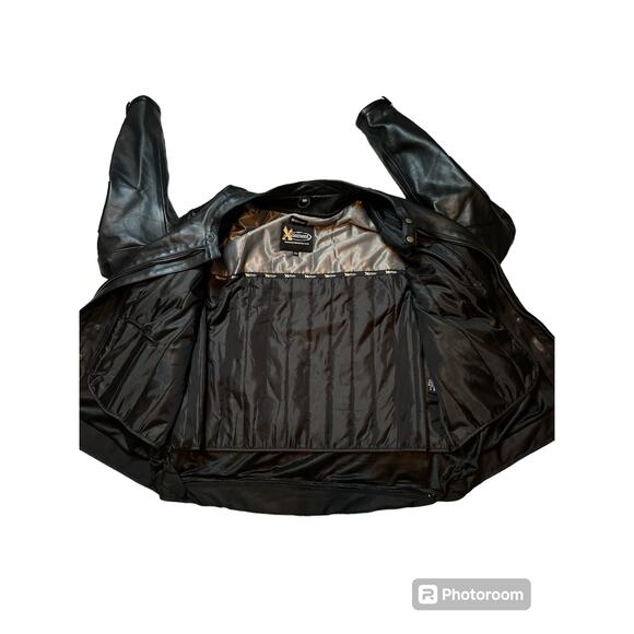 X-Element Advanced Motorcycle Gear Zip Out Leather Jacket - Picture 3 of 5